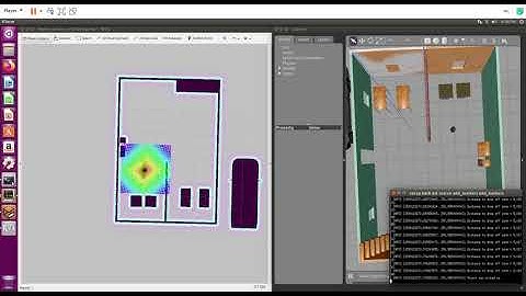 Path Planning simulation of Turtlebot using Gazebo and RViz