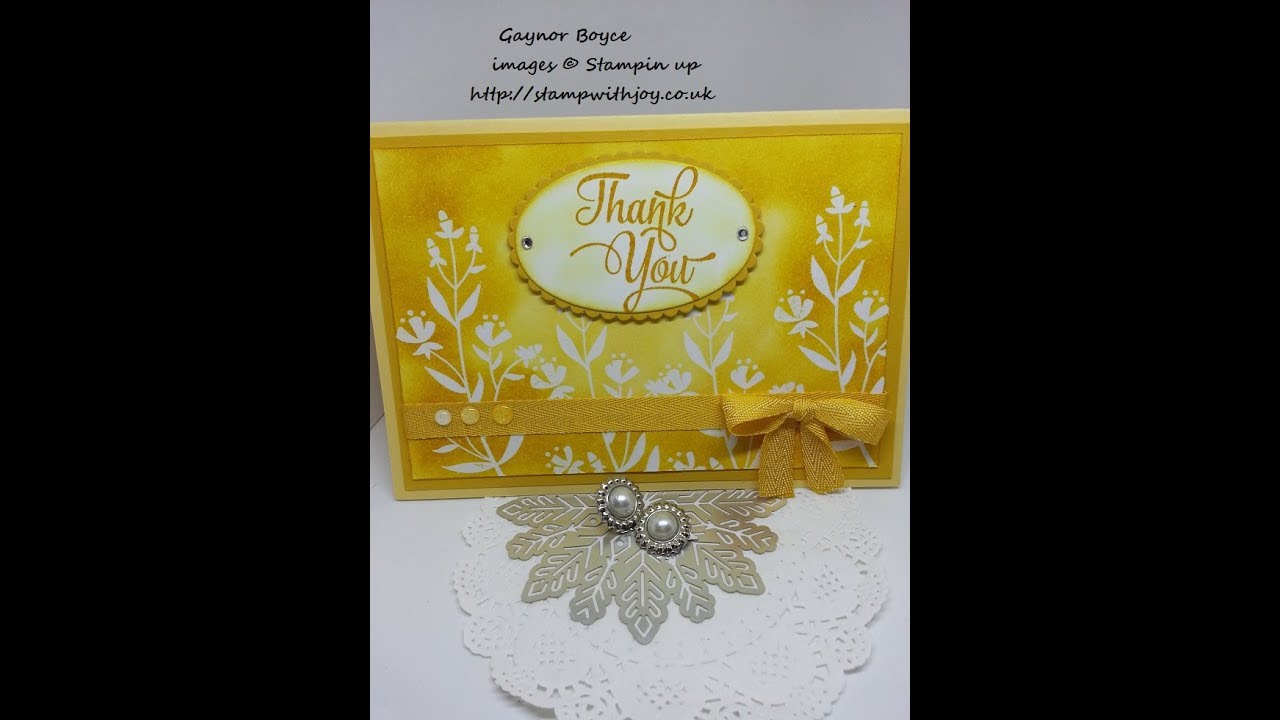 Flirty flowers card heat embossing technique SU - YouTube