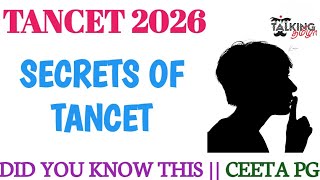 TANCET 2026 || TANCET SECRETS || DID YOU KNOW THIS ? || CEETA PG || MBA MCA ME MTECH @talkingtamila 