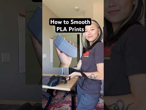How to Smooth PLA 3D Prints - easy and quick tutorial