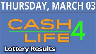 Pick 10 and Cash4Life Lotteries drawings for March 3 2022