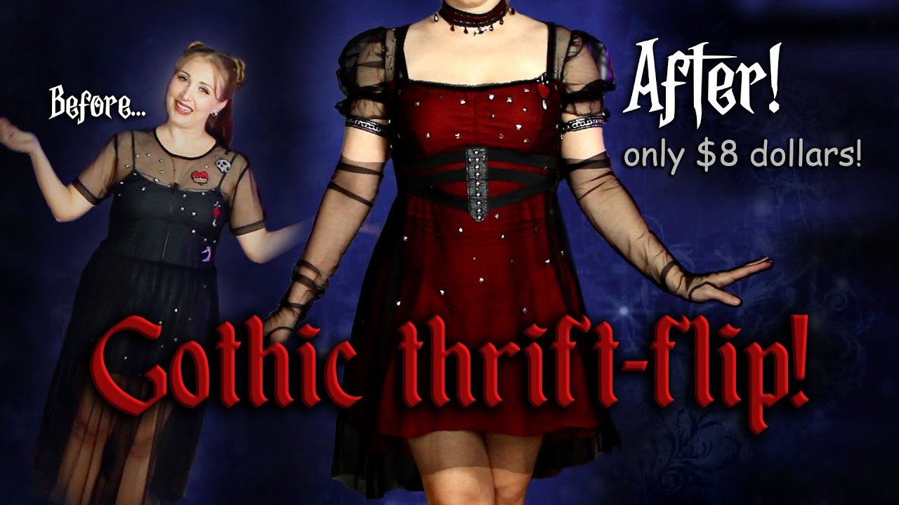 Gothic Thrift- Flip! Making an Upcycled Modern Regency Dress