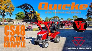 QUICKE CS48 Rake Grapple (48" Width) for Sub Compact and Compact Tractors