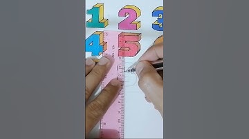 Easy way to make 3D number 8, Subscribe if you like this video #shorts #youtubeshorts #3d