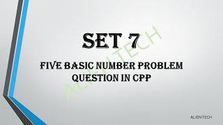 Basic Question SET 7 | DAY 7 | Logic Bulding | Hindi |Alien Tech | 2021