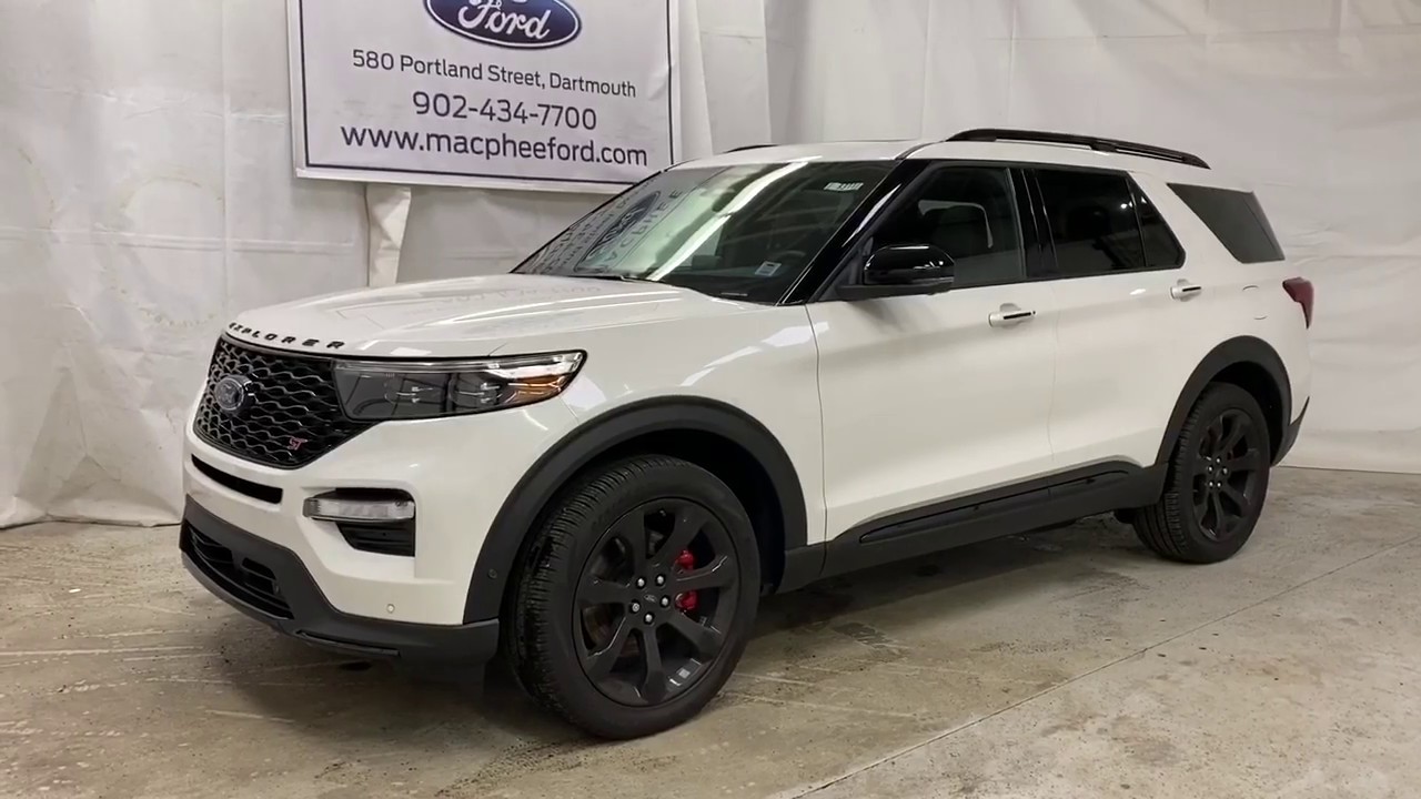 White 2020 Ford Explorer ST Review - MacPhee Ford - YouTube