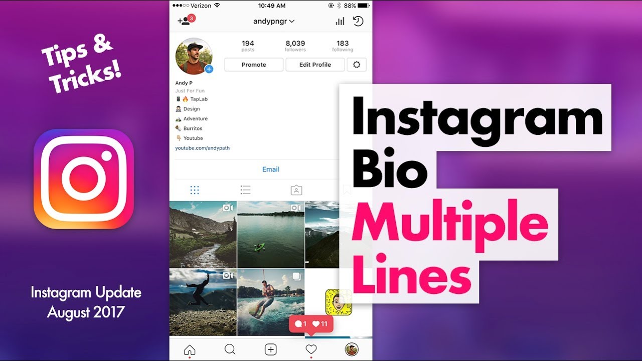  New Update Instagramのバイオを編集する方法-複数行のヒントとコツ
