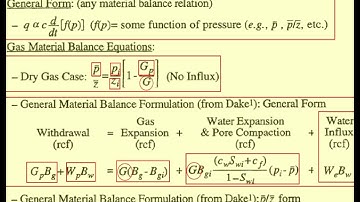 Material Balance - Fluid Flow in Petroleum Reservoirs