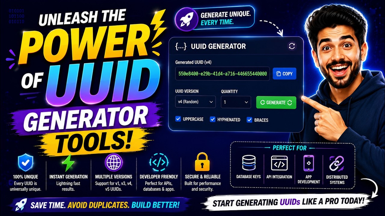 Unleash the Power of UUID Generator Tools! - YouTube
