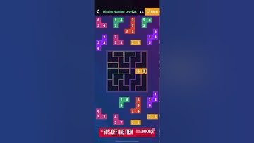 Flow Fit Sudoku Missing Number Level 28