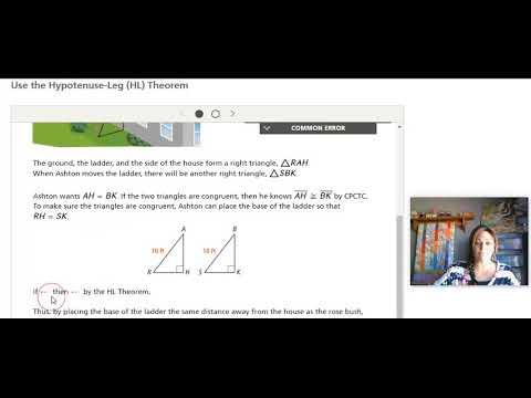 Triangle Envision Math Lesson 4 5 Congruent Right Triangles- Savvas enVision Geometry Tutorial ...