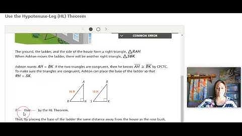 Lesson 4 5 Congruent Right Triangles- Savvas enVision Geometry Tutorial