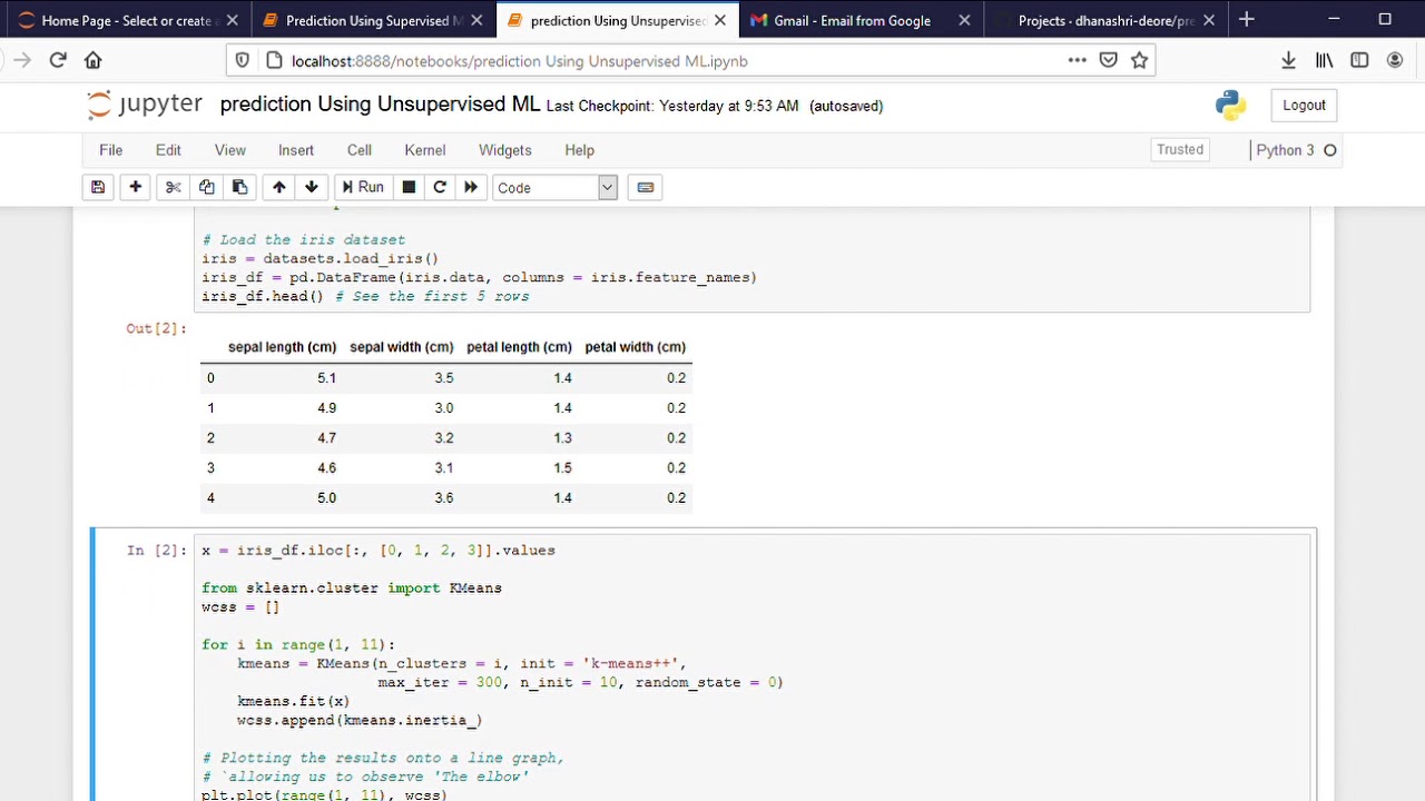prediction using unsupervised ML - YouTube