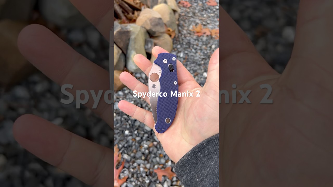 Spyderco Manix 2 CPM-S110V Dark Blue G-10