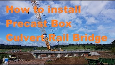 How to Install Precast Box Culvert - Concrete Rail bridge -  Timelapse - Axe and Broom Lane Devon