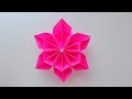 Easy paper flower  origami flower making  diy