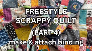 QUILTING TUTORIAL (part 4) - how to make and attach binding // learn to quilt #sewingtutorial #sew