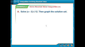 5.5 - Inequalities Involving Absolute Value