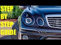 How To Replace The Headlight Lens & Paint The Housing On Any Car Featuring An E55 AMG Wagon.