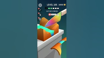 ASMR Slicing Game | Level-105 | Satisfying Gameplay #games #gaming #shorts #asmrslicing #asmr #game