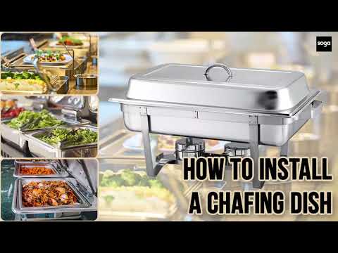 SOGA Stainless Steel Chafing Catering Dish Food Warmer