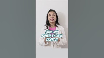 Fastest Way to Divide Any Number by 25 | Math Hack | Do THIS to Divide by 25 in 2 Seconds! 🚀#short