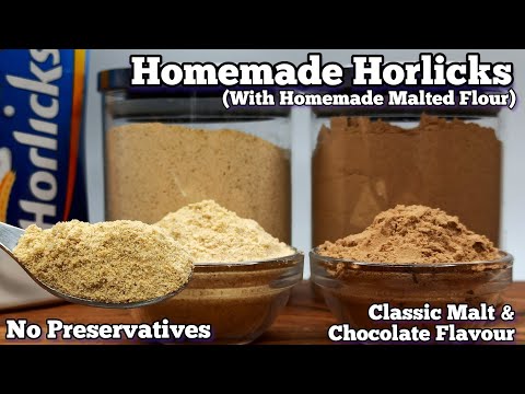 Making Horlicks Powder at Home Step-By-Step Tutorial  Horlicks Recipe with Homemade Malt 2 Flavor