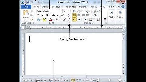 Microsoft Office  word 2010 Basics Bangla tutorial part 1