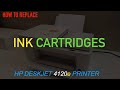 HP DeskJet 4120e Ink Cartridges Replacement Video.