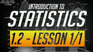 Chapter 1.2 - Lesson 1/1 - Data Basics