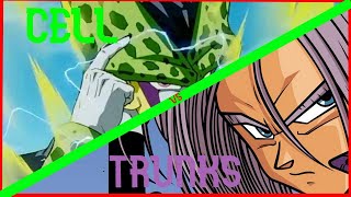 TRUNKS vs CELL pelea EPICA
