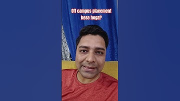 How to apply for off campus placement? #placement