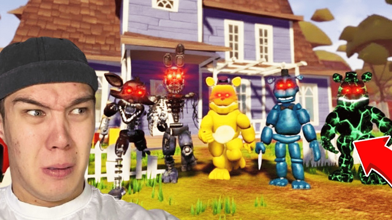 😱 СӘЛЕМ КӨРШІ, БІРАҚ АНИМАТРОНИКТЕР ӘР 30 СЕКУНД САЙЫН АУЫСАДЫ! hello Neighbor