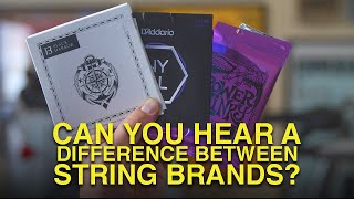 Is there a difference between guitar string brands?