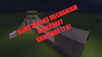 minecraft snapshot (1.8) slime blocks mechanism