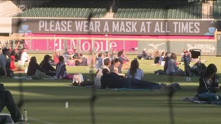 Truist Park opens up to limited number of fans with Game 7 on horizon