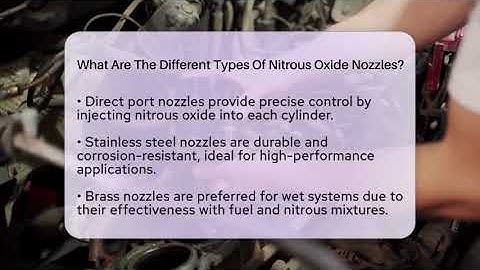What Are The Different Types Of Nitrous Oxide Nozzles? - Car Performance Pros