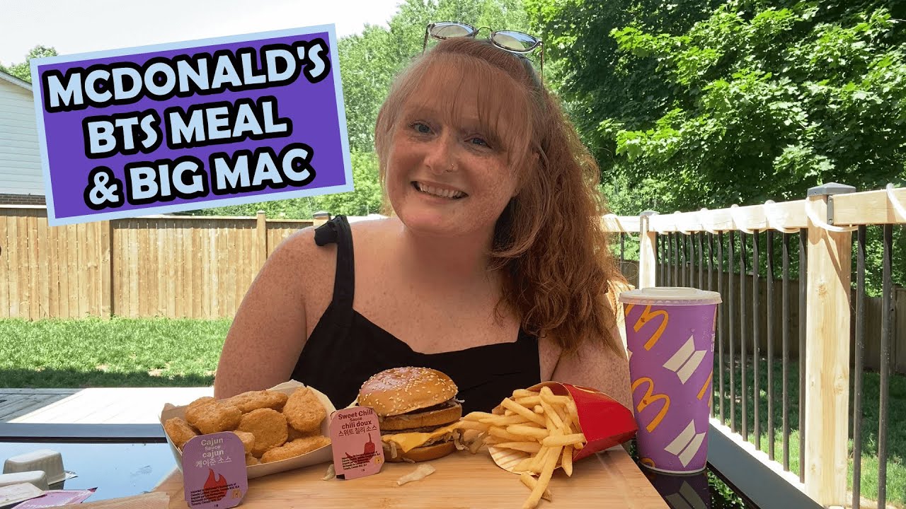 MCDONALD'S BTS MEAL + BIG MAC MUKBANG | MUNCHIE MOMMA
