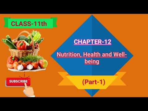 NUTRITION, HEALTH AND WELL-BEING_(Part-1), Chapter-12, NCERT, HOMESCIENCE, CLASS-11