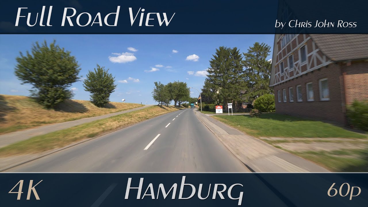 Hamburg, Germany: Neuenfelde, Francop - Nincoper Straße, Vierzigstücken, Hohenwischer Straße - 4K