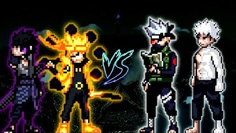 Naruto V2 OP (AF) & Sasuke Rinnegan V3 OP VS DMS Kakashi OP & Obito OP (AF) in Jump Force Mugen