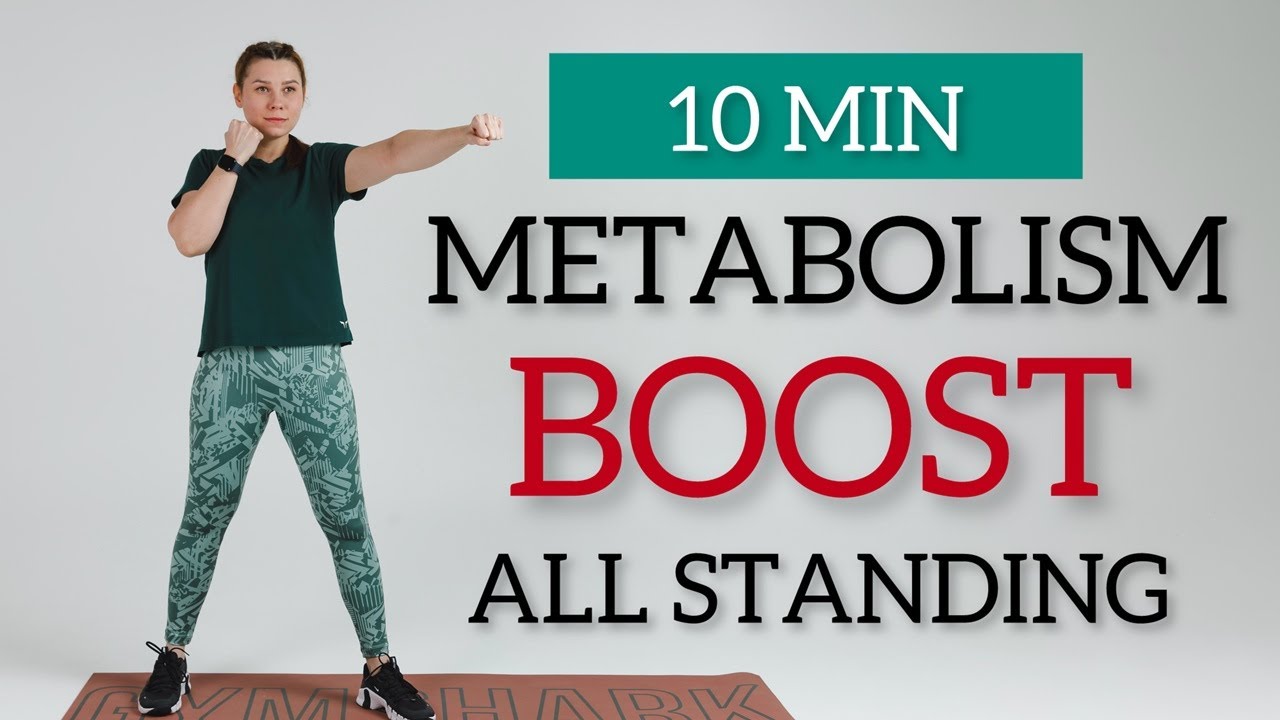 10 Min MORNING METABOLISM BOOST / Full Body Fat Burning Workout /All Standing/No Repeat/Home workout