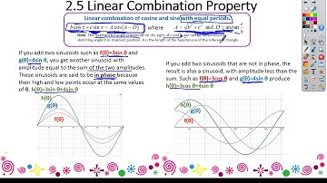 Precal TAG 2-5 Linear Combination Property