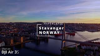 DJI Air 3S Footage - Stavanger Hyperlapse