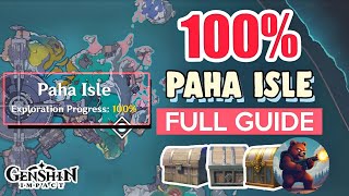 PAHA ISLE 100% Exploration | All Chests & Lunoculus | Genshin impact