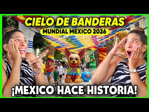 ¡MEXICO deja al MUNDO con la BOCA ABIERTA🇲🇽🤯! El increíble cielo tejido para el Mundial 2026⚽️🏆