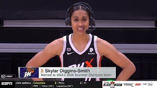 Skylar Diggins-Smith Goal Of Gold Medal In Her 1st Olympics In Tokyo For USA Basketball | Post Game