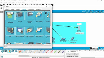 Video 9   - Setting up a DHCP server using Cisco Packet Tracer