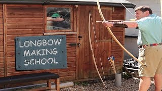 Bow making lessons for beginners at the longbow making school
