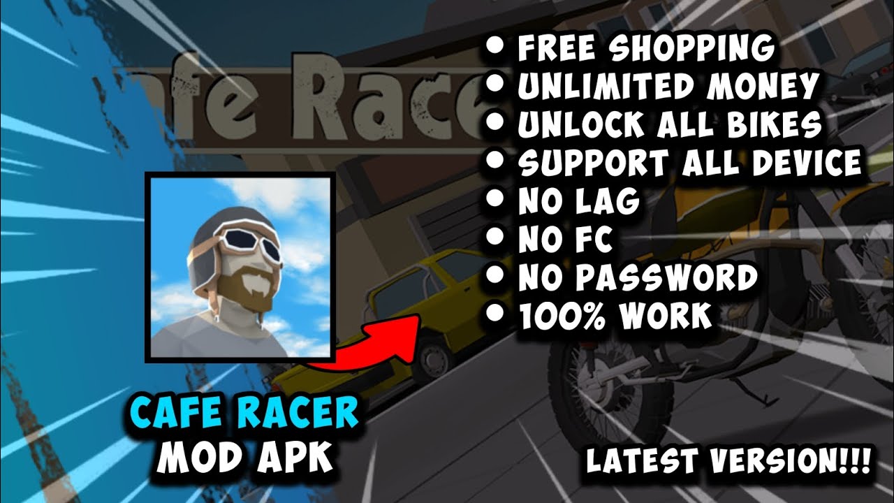 CAFE RACER MOD APK [ NO PW ] || LATEST VERSION!!!